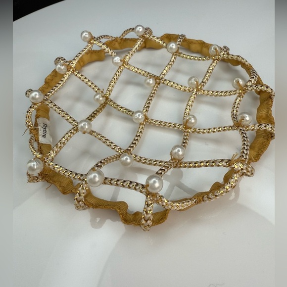 Vintage bun pearl hair net
